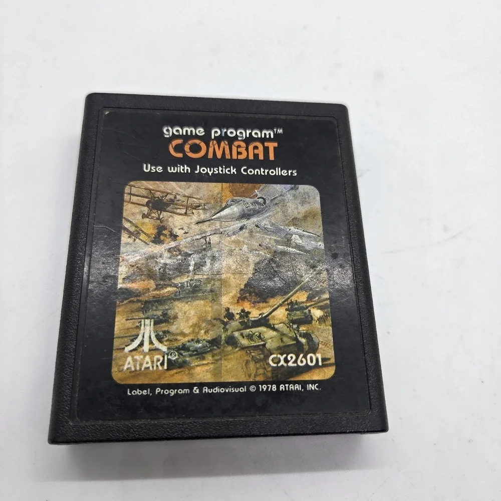 Atari 2600 Combat Video Game Cartridge CX2601 VTG‎ 1978 Retro Tested Works